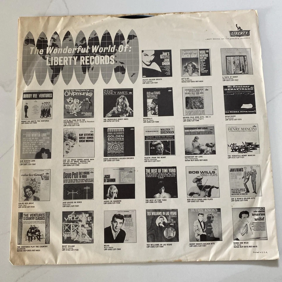 The Ventures vinyl LP album record EX Original The Fabulous - Image 3 of 4