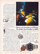 ROLEX Sea-Dweller Comex Diver Original 1993 Vintage Print Ad !