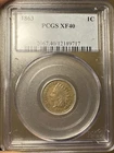1863-P Indian Head 1c PCGS XF40 Civil War Era Cent Penny Nice Strike RARE