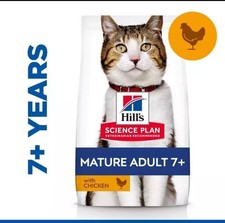 Hills Science Plan Mature Adult 7+ Dry Cat Food (Chicken) 1.5KG Pack 8.98 per kilo