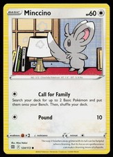 Minccino 124/172 Common Brilliant Stars Pokemon Lightly Played