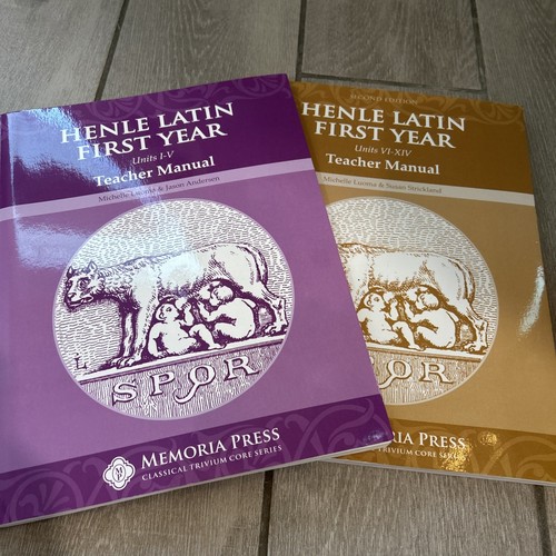 Henle Latin First Year Units I-V and VI-XIV Teacher Manuals (2 Books) by Luoma