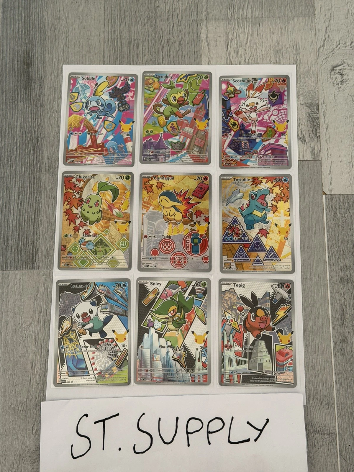 Pokémon First Partner Illustration Collection Series 2 Set of 9 MINT