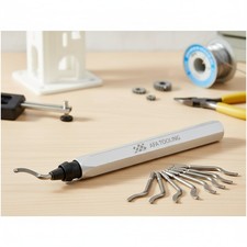 Deburring Tool for DIY Projects with High-Speed Steel Blades and Anodized Handle
