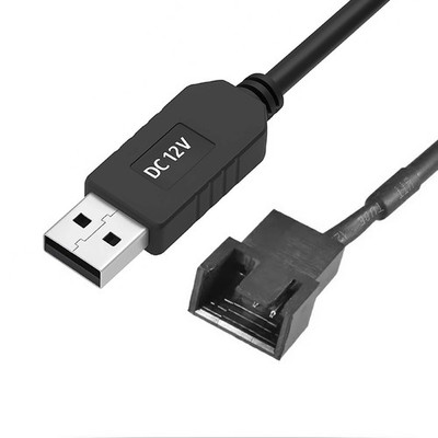 A21 USB 2.0 auf 3-Pin / 4-Pin Lüfter Adapterkabel 12V PC Computer 30cm Kabel