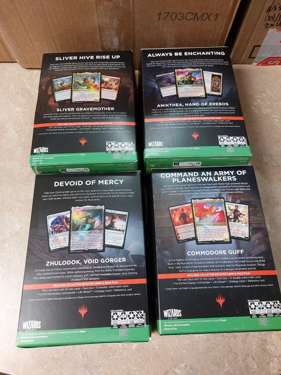 Commander Masters SET of 4 DECKS MTG Eldrazi Unbound Sliver Swarm Sealed x1 | eBay Commander Masters SET of 4 DECKS MTG Eldrazi Unbound Sliver Swarm Sealed x1 | eBay