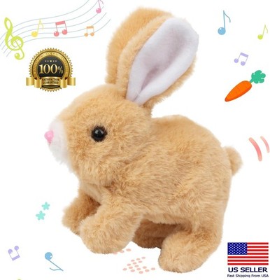 Bunny Toys for Kids Realistic Rabbit Toys with Jumping Action Wiggling Ears New