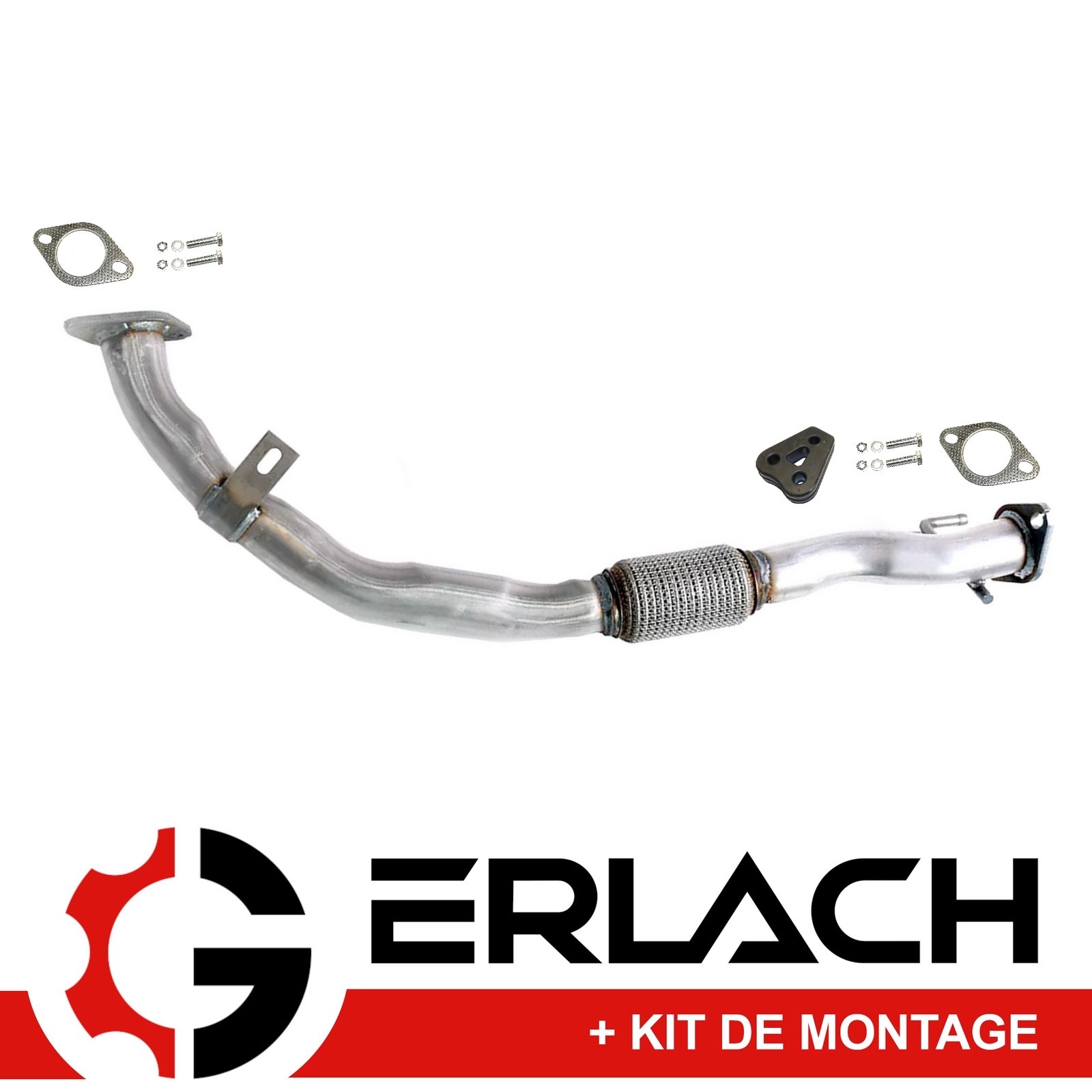 Tuyau avant pour Mitsubishi L200 2.5 TD 4WD 5924 en acier renforcé