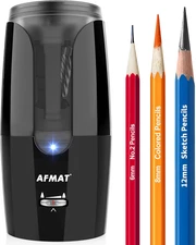 AFMAT PS29 Rechargeable Long Point Pencil Sharpener for Artist, Fast Sharpen & A