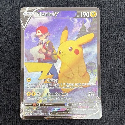 Pikachu V TG16/TG30 Swsh11 Lost Origin Trainer Gallery Ultra Rare Holo English