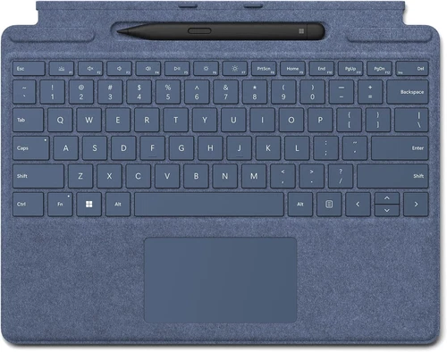 Cubierta tipo teclado Microsoft Surface Pro X 8 9 Signature con lรกpiz delgado 2 azul-