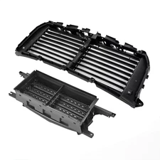 Upper&Lower Radiator Grille Air Shutter Assembly For 2015-17 Ford F-150 3.5L V6