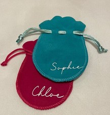 Personalised Jewellery Bag Pouch Bridesmaid Birthday Wedding Gift Present