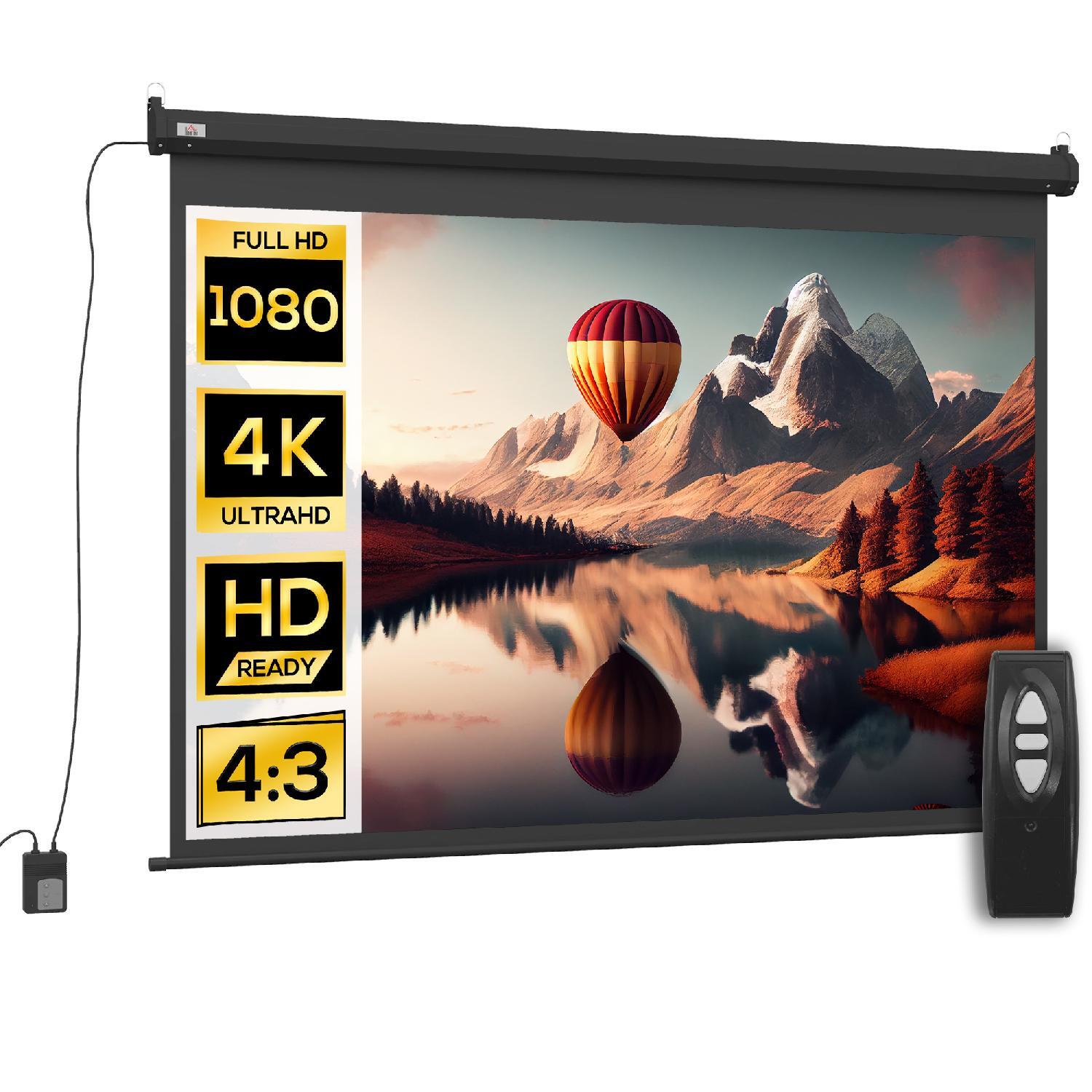 Telo Proiezione 171x130 Dechome 89" - Ottimizzato per Home Office - 1