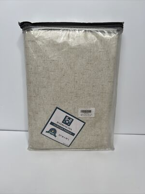H.VERSAILTEX Premium Blackout Curtain Panels (2) | Linen 52''W x 96''L | Natural