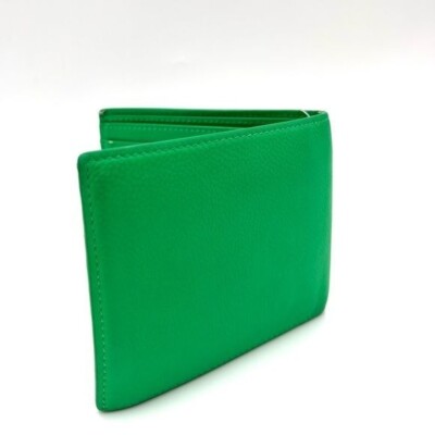Balenciaga Logo Bifold Wallet 'Vivid Green/White' | eBay