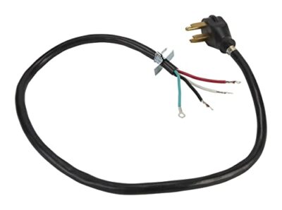 Whirlpool PT400 Electric Range Power Cord, Black, Green, Red, White