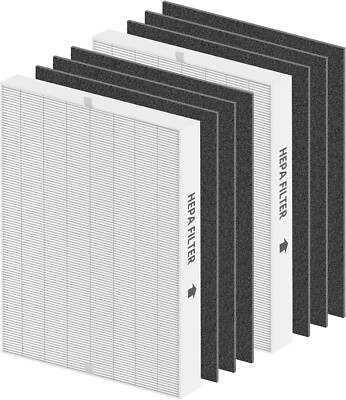 Airmega AP-1512HH & 200M Replacement Filter Kit   2 HEPA + 6 Carbon Pre-Filters