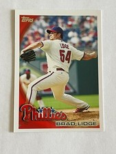 2010 TOPPS BRAD LIDGE #500 PITCHER PHILADELPHIA PHILLIES BASEBALL CARD
