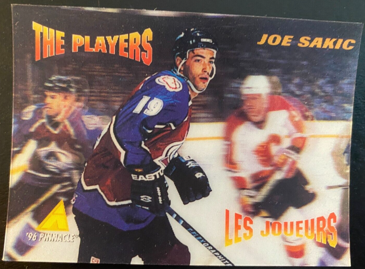 Joe Sakic 1995-96 The Players Pinnacle Holo CheckList Colorado