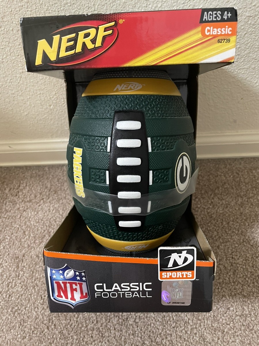GREEN BAY PACKERS NFL NERF PRO GRIP FOOTBALL NEW IN BOX RARE!! | eBay