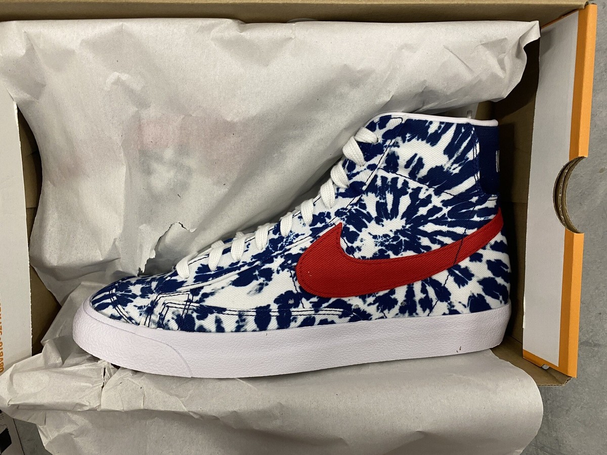 Size 9.5 - Nike Blazer '77 Vintage Mid Blue Tie-Dye for sale