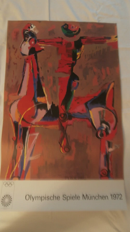 Kunst Plakat Edition Olympia 1972 von Marino Marini 