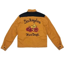 Japanese Brand Jelado Chain Stitch Drizzler Jacket Vintage Style Car Club 40s 50