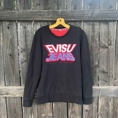 Evisu Jeans Japanese Spellout Streetwear Sweatshirt￼