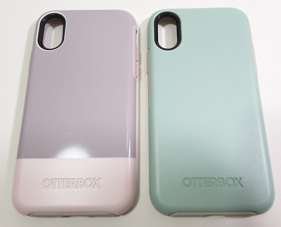 2 CASES TOTAL OtterBox Symmetry Series Case for Apple iPhone X/XS - Skinny Dip &