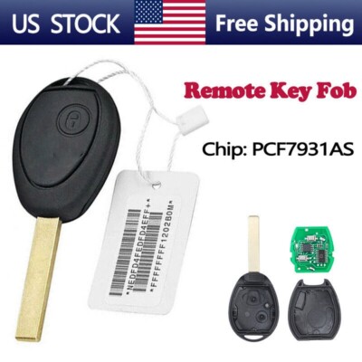 Remote Key Fob For Mini Cooper 2002-2005 R50 R52 R53 315MHz PCF7931AS ...