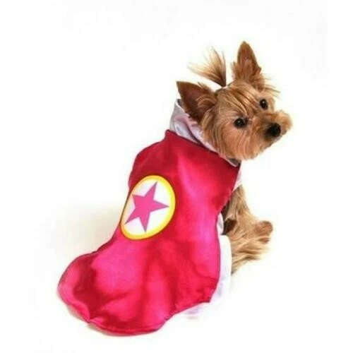Anit Superhero Dog Costume - Choose From Green & Pink, Sizes: Small and X-Small - Image 3 of 4