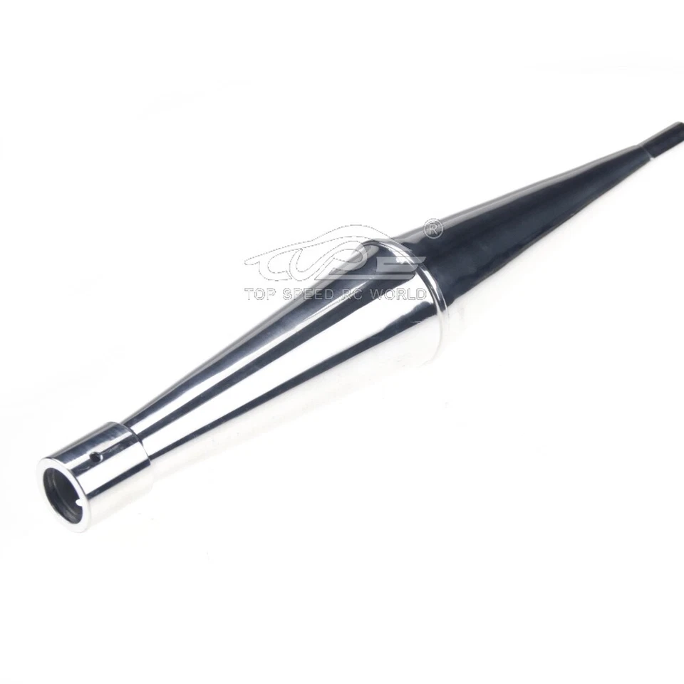 RC Boot Aluminium Auspuffrohr passend für 1/5 RCMK QJ ZENOAH Marine Gasmotor - Bild 2 von 4