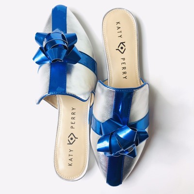 KATY PERRY BOW The Stephanie Mule SLIDES SHOES Size 8 ...