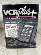 VCR PLUS INSTANT PROGRAMMER REMOTE CONTROL GEMSTAR NEW IN BOX