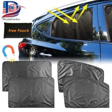 4Pack Car Side Window Sun Shade Magnetic Visor Curtain Cover Uv Protection Baby