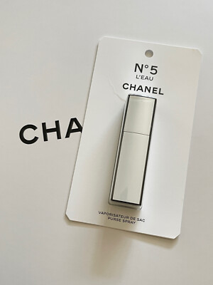 CHANEL N°5 L'EAU パルススプレー 7mlケース付き　新品未使用 Chanel No 5 Leau Vaporisateur De Sac Purse Spray 7ml Factory 5