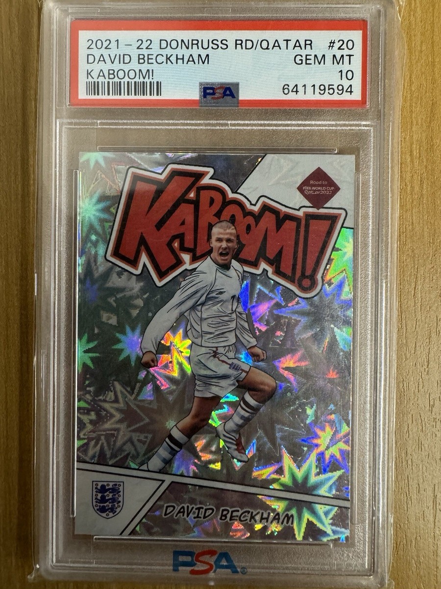 PANINI DONRUSS KABOOM! ベッカム　カード　PSA　トレカ 2021-22 Panini Donruss Road To Qatar #20 David Beckham