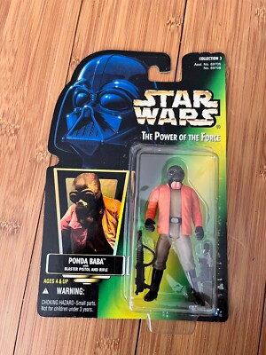 Star Wars Power Of The Force Serie Ponda Baba Actionfigur Grüne Karte Kenner