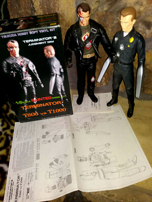 T800 VS T1000 TERMINATOR 2 TSUKUDA FACTORY FINISHED VINYL FIGURES