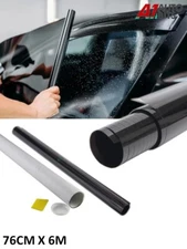 Black Window Tint Film Dark Smoke 20% VLT 76cm X 6m Car Van Bus Tinting