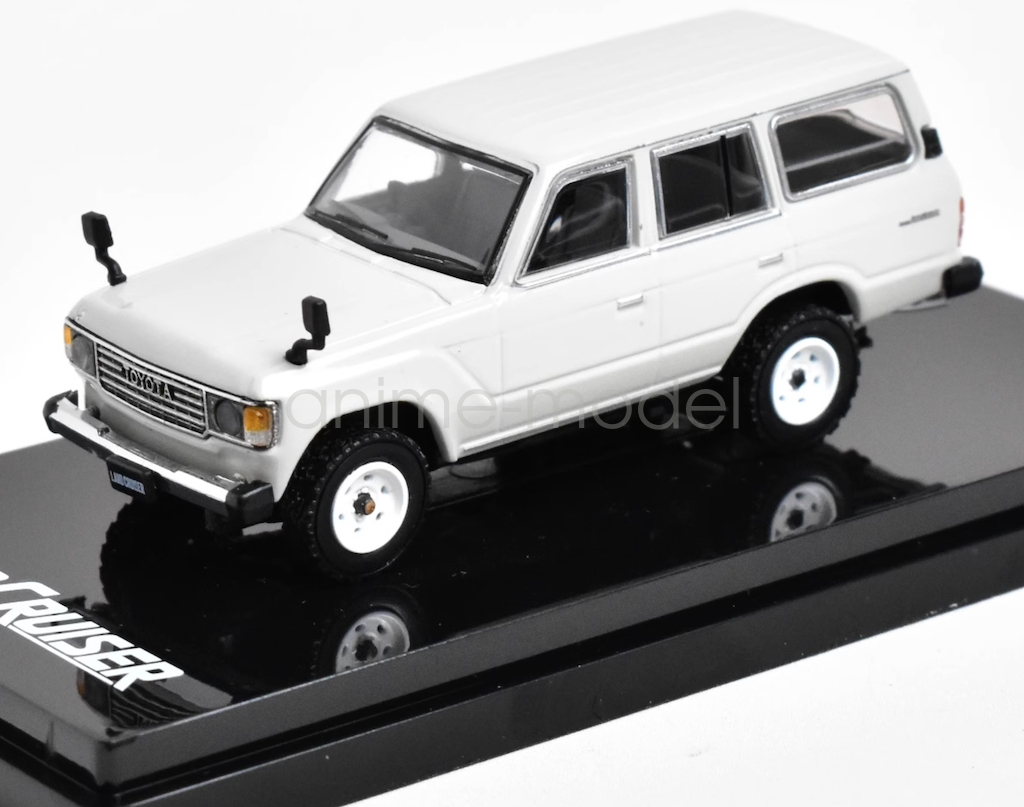 Hobby Japan 1:64 White 1981 Land Cruiser LC60 SUV Diecast Metal
