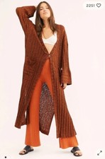FP Beach Free People Beach Nights Maxi Cardi Cardigan Duster Extra Small New USA