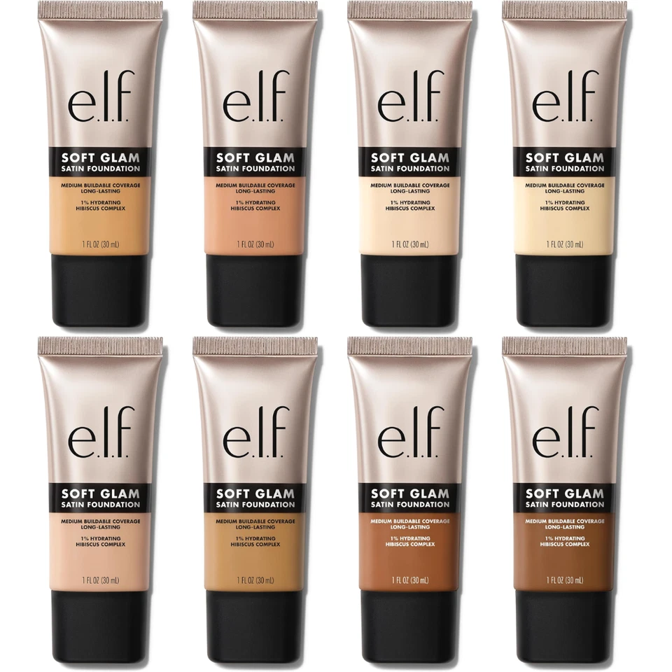 e.l.f. Soft Glam Foundation Medium Coverage Long-Lasting & Buildable Foundation