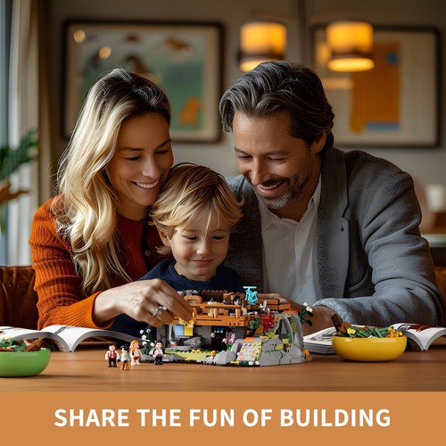 FUNWHOLE F9035 Mountain Cabin Building Block Set w/Light Kit 2255pcs -AU Stock - Picture 4 of 24