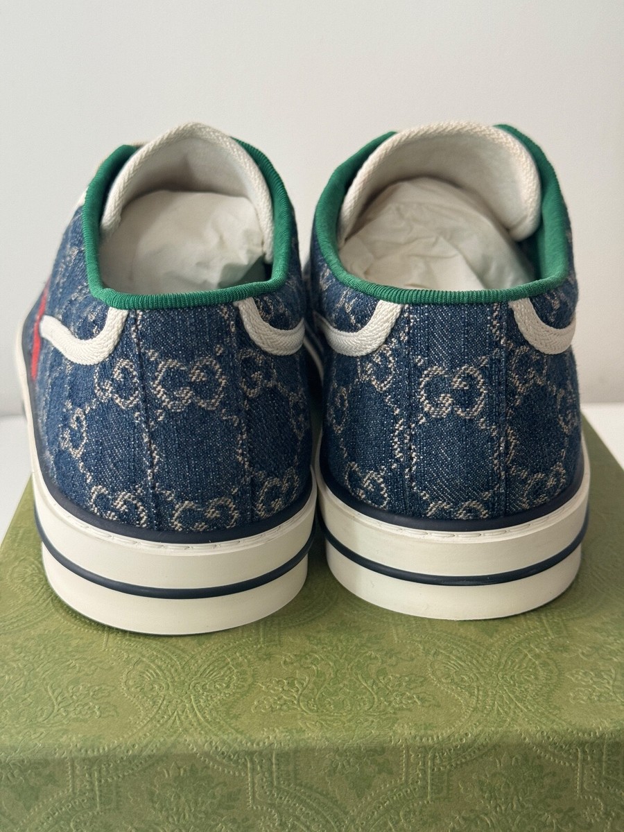 size 13G - Gucci Tennis Denim Sneakers GG print size 13G - Gucci Tennis Denim Sneakers GG print | eBay main image 3
