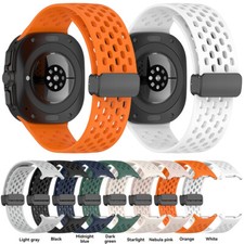 Magnetic Buckle Silicone Watch Band Strap For Samsung Galaxy Watch Ultra 47mm
