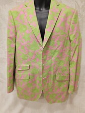 Vintage Lilly Pulitzer Palm Beach Mens Blazer Sports Coat Size 40L Read Descript
