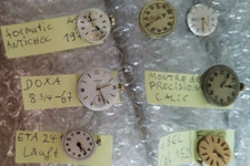 Vintage Uhrwerke laufen einwandfrei mit Zifferblatt und Zeigern Kaliber Caliber