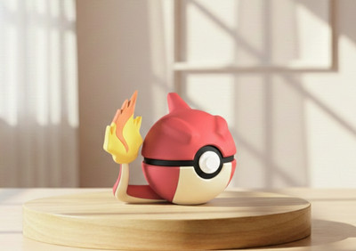 Gaming Ball Dekofigur & TCG Kartenhalter ? Ständer passend für Pokémon Karten